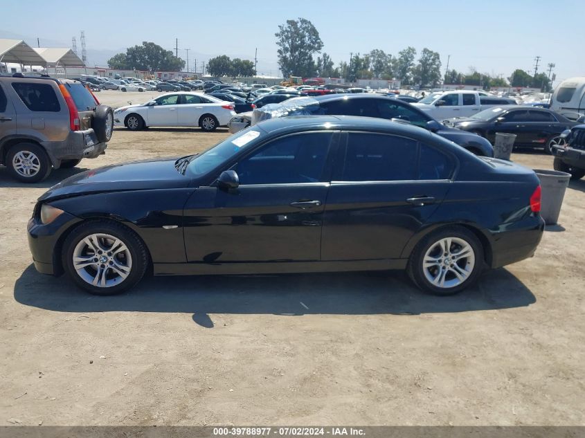 2008 BMW 328I VIN: WBAVC53598F008055 Lot: 39788977