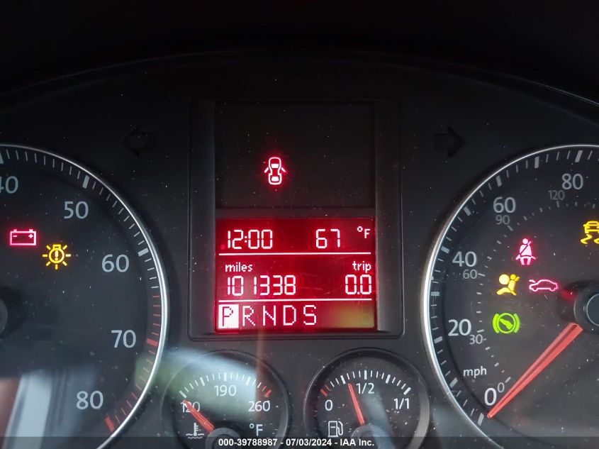 2009 Volkswagen Jetta Wolfsburg Edition VIN: 3VWRA71K49M033877 Lot: 39788987