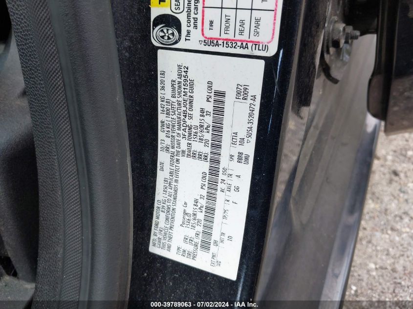 2014 FORD FIESTA SE - 3FADP4BJ0EM159542