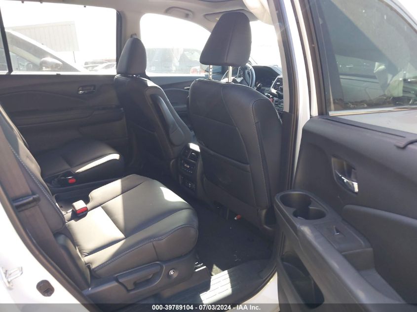 2022 Honda Pilot Touring VIN: 5FNYF5H67NB036378 Lot: 39789104