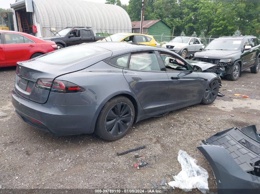 VIN 5YJSA1E54NF490340 2022 Tesla Model S, Dual Moto... no.4