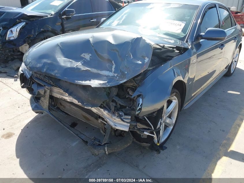 2012 Audi A4 2.0T Premium VIN: WAUFFAFL7CA058263 Lot: 39789158