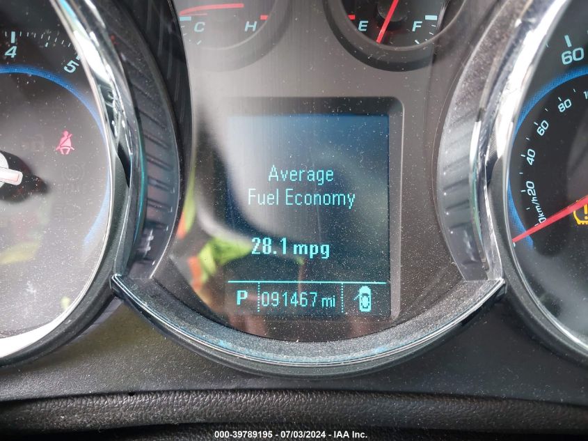 2012 Chevrolet Cruze Lt VIN: 1G1PF5SC7C7274608 Lot: 39789195