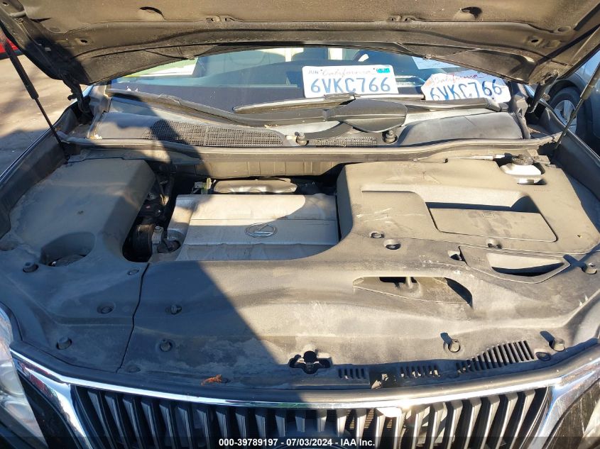 2012 Lexus Rx 350 VIN: 2T2ZK1BA9CC086010 Lot: 39789197