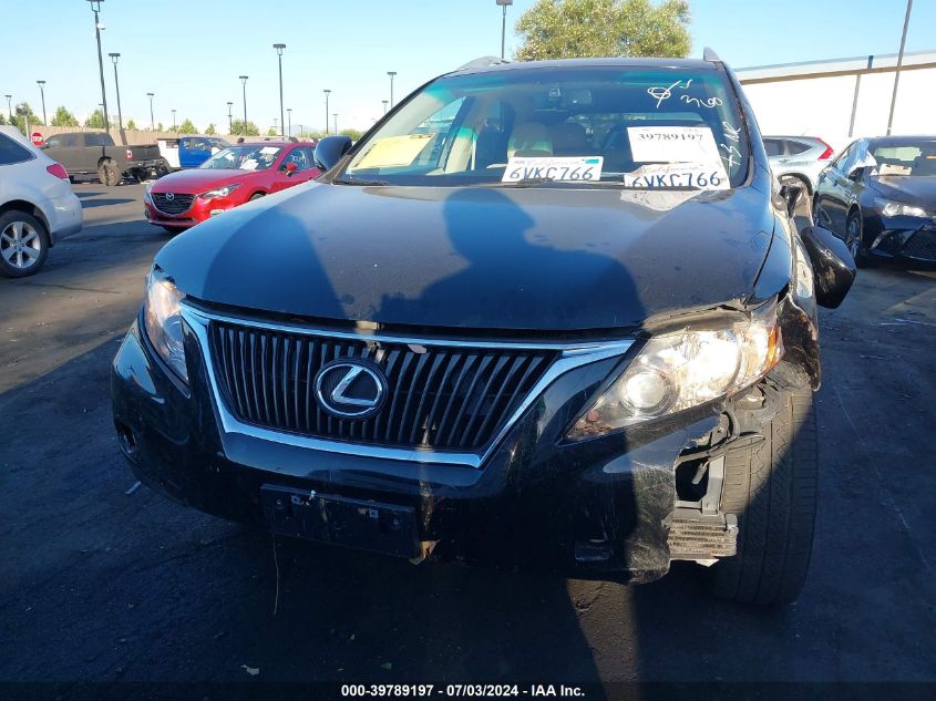 2012 Lexus Rx 350 VIN: 2T2ZK1BA9CC086010 Lot: 39789197