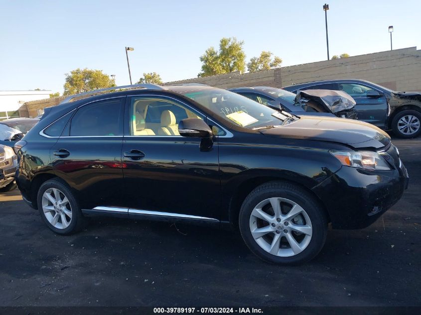2012 Lexus Rx 350 VIN: 2T2ZK1BA9CC086010 Lot: 39789197