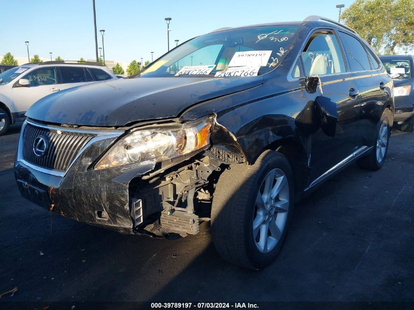 2012 Lexus Rx 350 VIN: 2T2ZK1BA9CC086010 Lot: 39789197