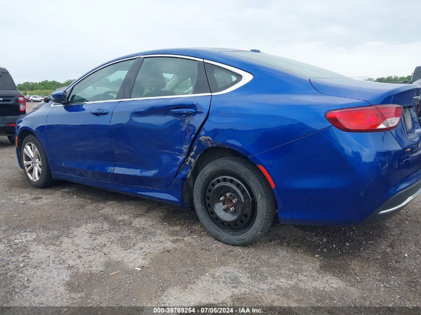 2015 Chrysler 200 Limited VIN: 1C3CCCAB8FN611724 Lot: 39789254