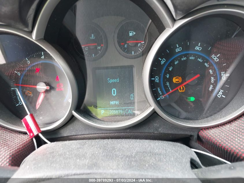 2011 Chevrolet Cruze 1Lt VIN: 1G1PF5S91B7242188 Lot: 39789293