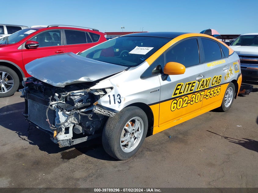 2012 TOYOTA PRIUS VIN: JTDKN3DU5C1582622
