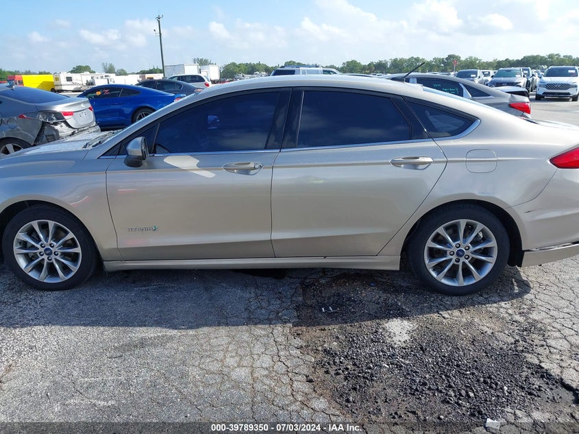VIN 3FA6P0LU3HR270412 2017 FORD FUSION HYBRID SE