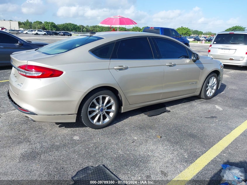 VIN 3FA6P0LU3HR270412 2017 FORD FUSION HYBRID SE