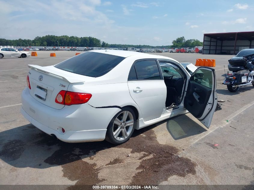 2010 Toyota Corolla Xrs VIN: 2T1BE4EE9AC0218 Lot: 39789384
