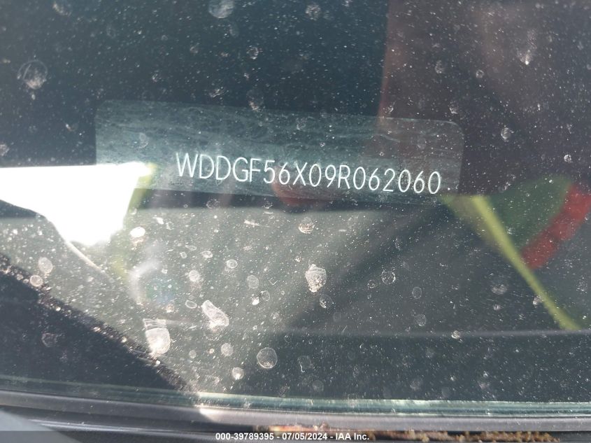 2009 Mercedes-Benz C 350 Sport VIN: WDDGF56X09R062060 Lot: 39789395