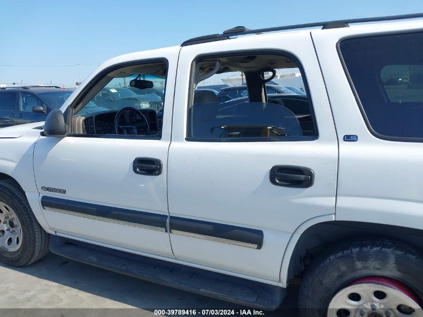 2002 Chevrolet Tahoe Ls VIN: 1GNEC13T22R284553 Lot: 39789416