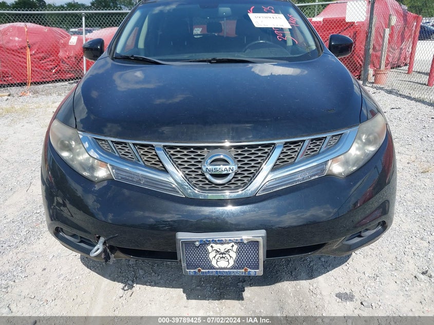 2012 Nissan Murano Sl VIN: JN8AZ1MW3CW214355 Lot: 39789425