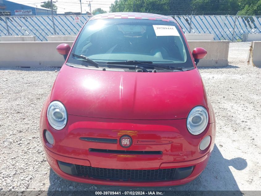 2013 Fiat 500 Pop VIN: 3C3CFFAR4DT546406 Lot: 39789441