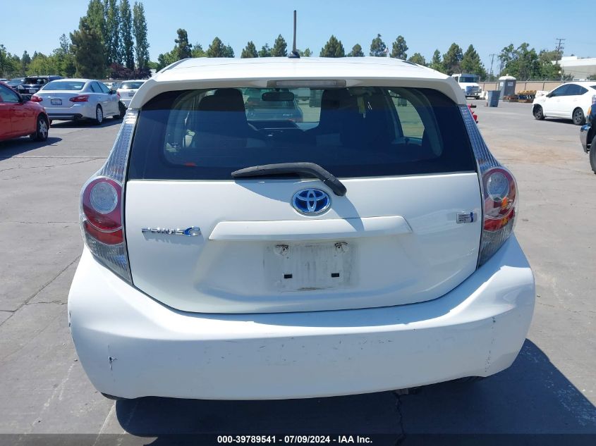 2012 Toyota Prius C One VIN: JTDKDTB37C1513086 Lot: 39789541