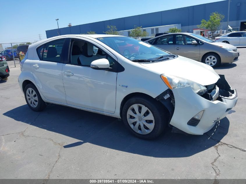 2012 Toyota Prius C One VIN: JTDKDTB37C1513086 Lot: 39789541