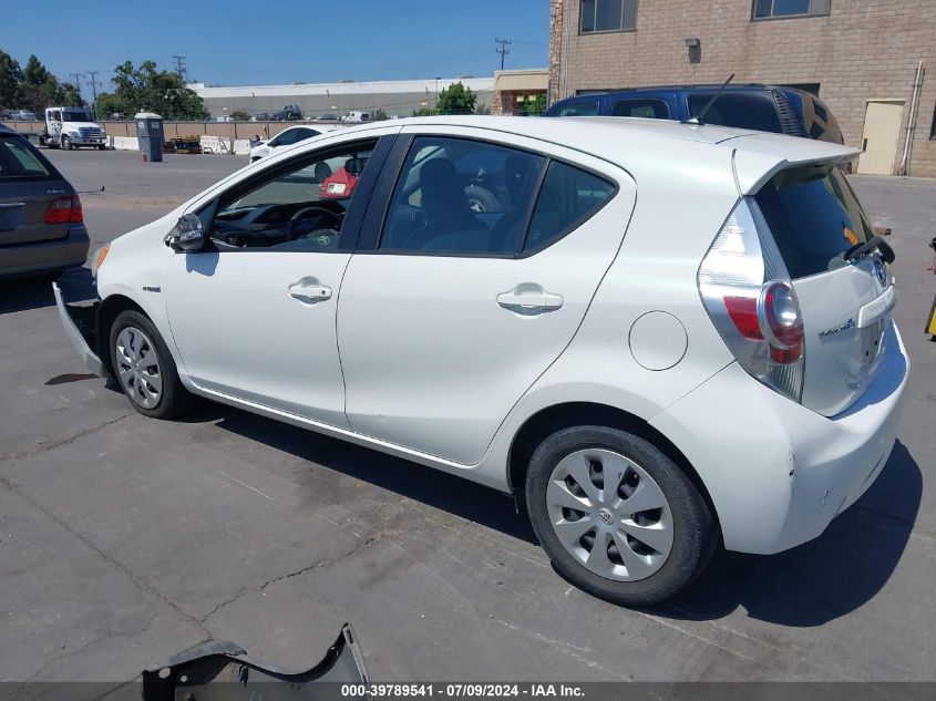 JTDKDTB37C1513086 2012 Toyota Prius C One