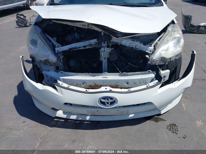 JTDKDTB37C1513086 2012 Toyota Prius C One