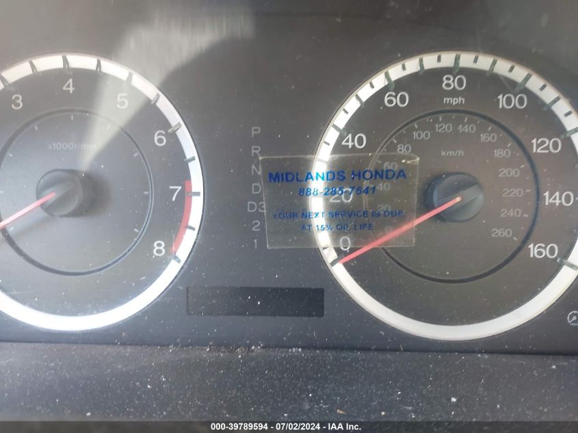 2010 Honda Accord 2.4 Lx-P VIN: 1HGCP2F40AA174016 Lot: 39789594