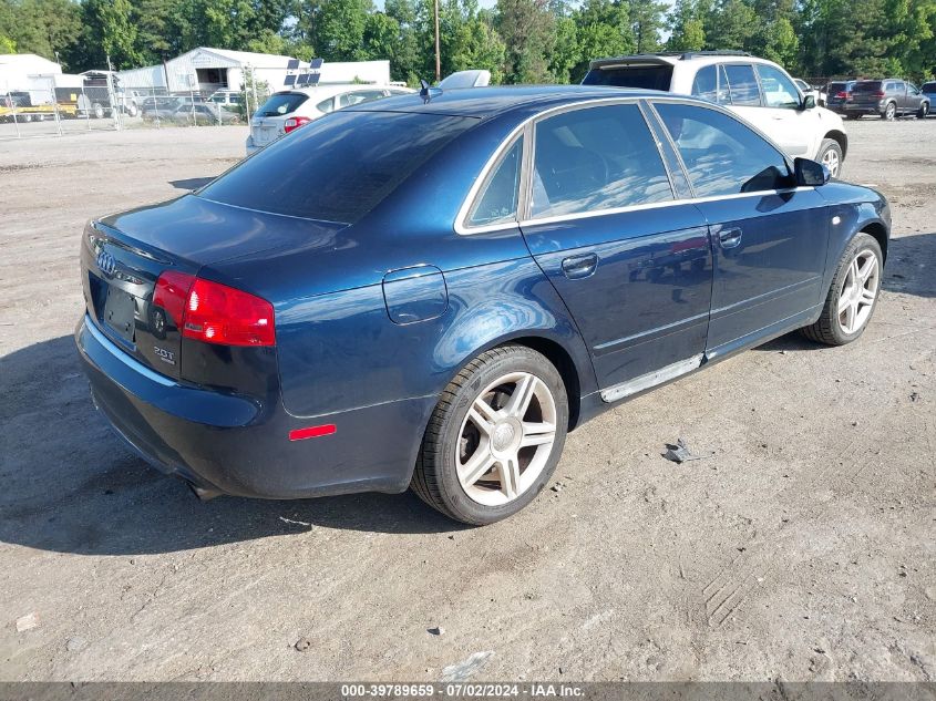 WAUDF78E38A021095 | 2008 AUDI A4