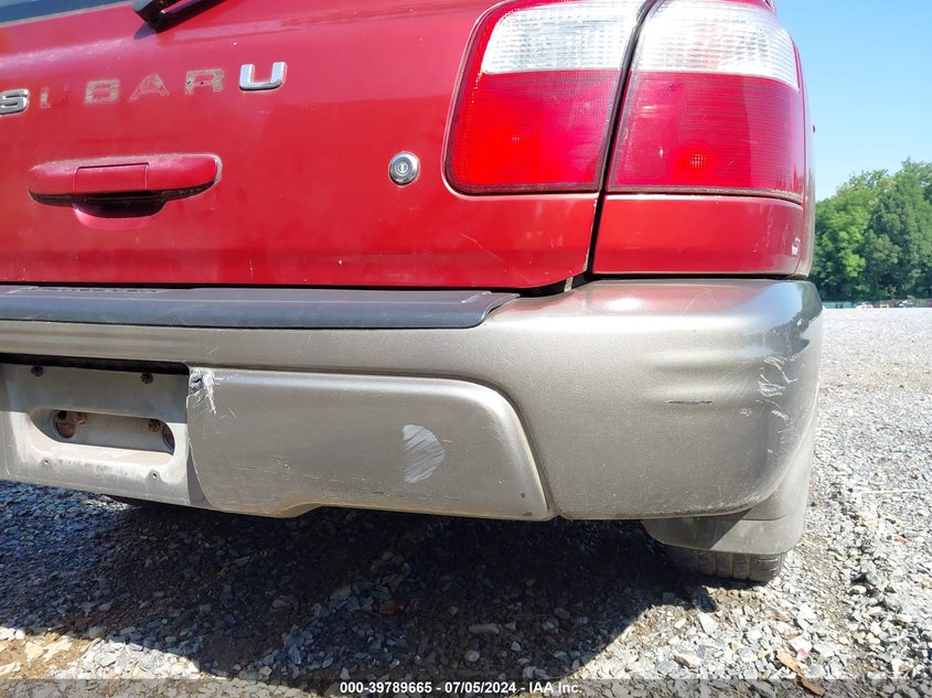 2002 Subaru Forester S VIN: JF1SF65592H718140 Lot: 39789665