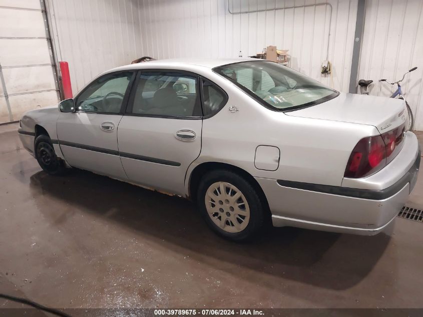 2003 Chevrolet Impala VIN: 2G1WF52E639327956 Lot: 39789675