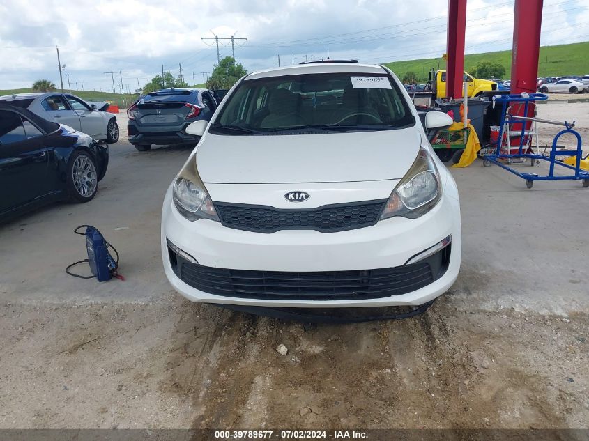 2016 Kia Rio Lx VIN: KNADM4A36G6638991 Lot: 39789677