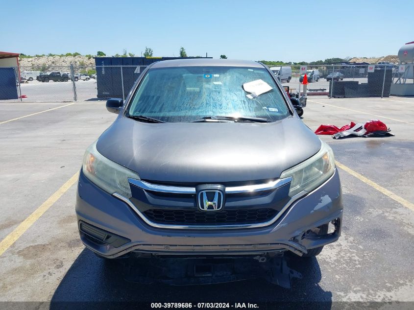 2015 Honda Cr-V Lx VIN: 3CZRM3H37FG709647 Lot: 39789686