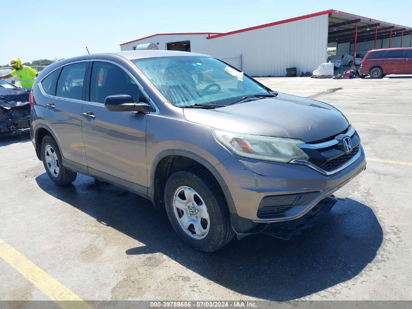 2015 Honda Cr-V Lx VIN: 3CZRM3H37FG709647 Lot: 39789686