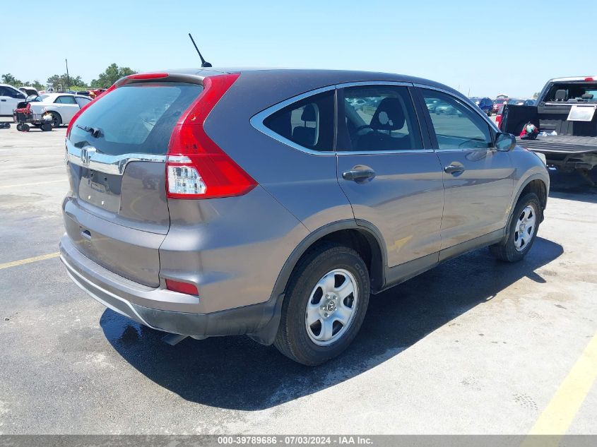 2015 Honda Cr-V Lx VIN: 3CZRM3H37FG709647 Lot: 39789686