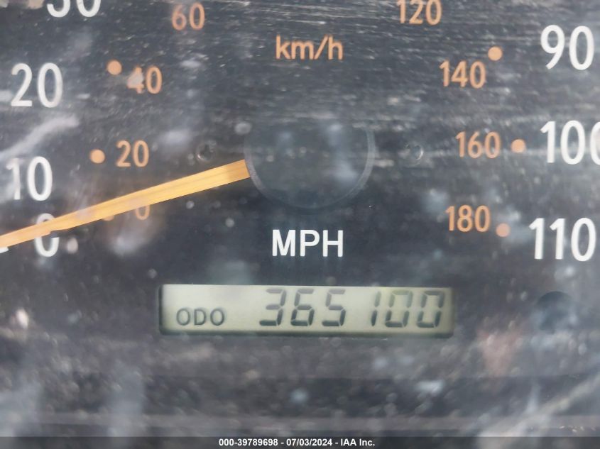 2000 Toyota Tundra Sr5 V8 VIN: 5TBBT4413YS069339 Lot: 39789698