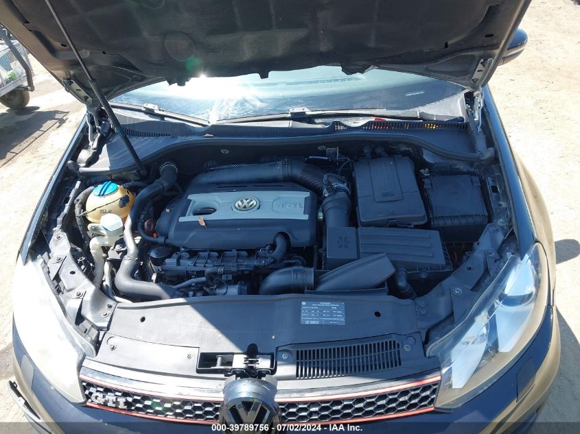 2010 Volkswagen Gti 2-Door VIN: WVWED7AJ3AW279324 Lot: 39789756