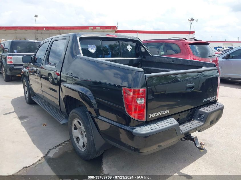 2010 Honda Ridgeline Rt VIN: 5FPYK1F24AB009953 Lot: 39789759