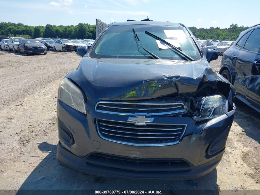 2016 Chevrolet Trax 1Ls VIN: 3GNCJKSB9GL275438 Lot: 39789779