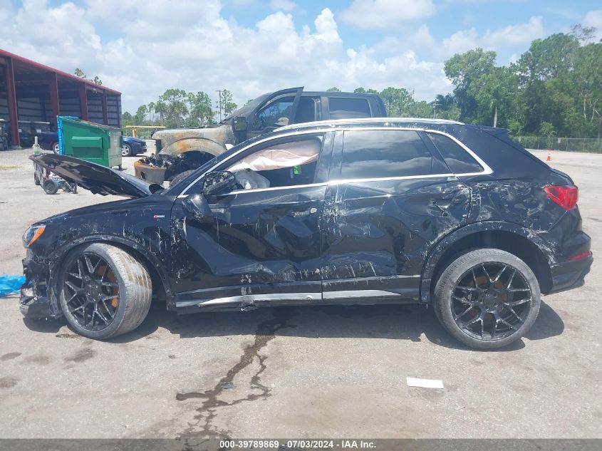 2021 Audi Q3 Premium 45 Tfsi S Line Quattro Tiptronic VIN: WA1DECF36M1012332 Lot: 39789869