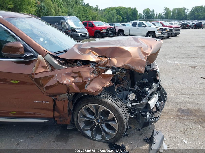 2017 BMW X3 xDrive35I VIN: 5UXWX7C59H0U41187 Lot: 39789875
