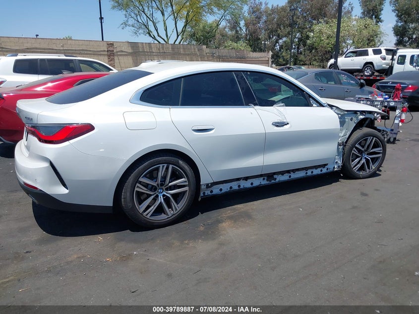 2022 BMW 430I Gran Coupe VIN: WBA63AV03NFM77670 Lot: 39789887
