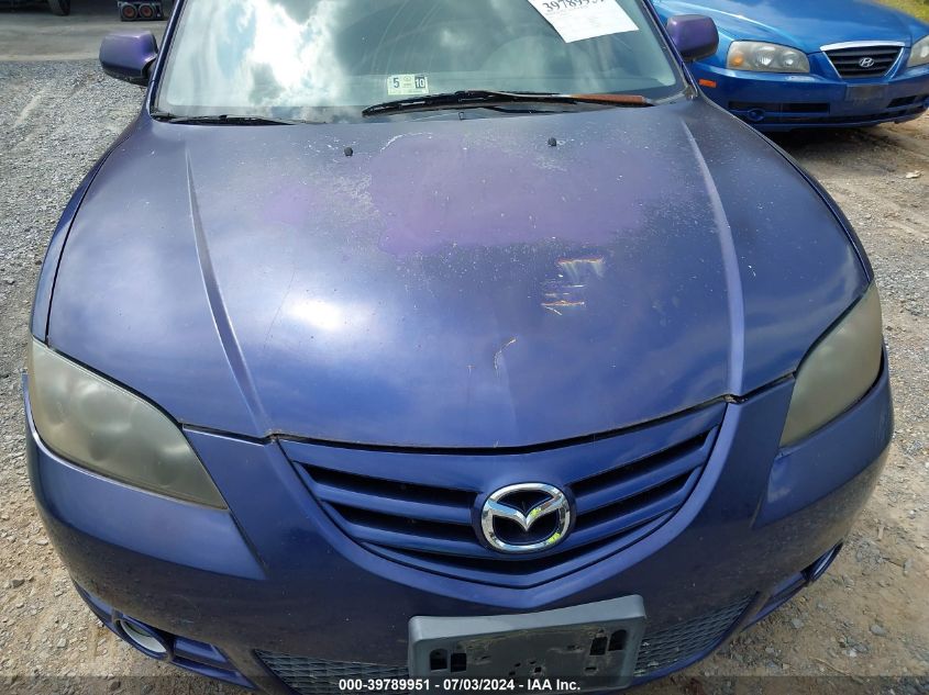 2004 Mazda Mazda3 S VIN: JM1BK123341127079 Lot: 39789951