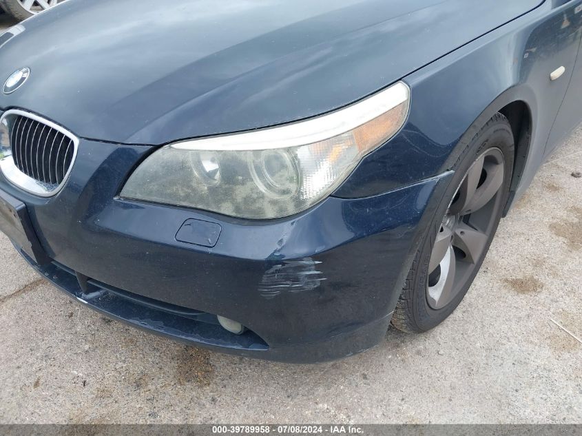 2007 BMW 525I VIN: WBANE535X7CY07112 Lot: 39789958