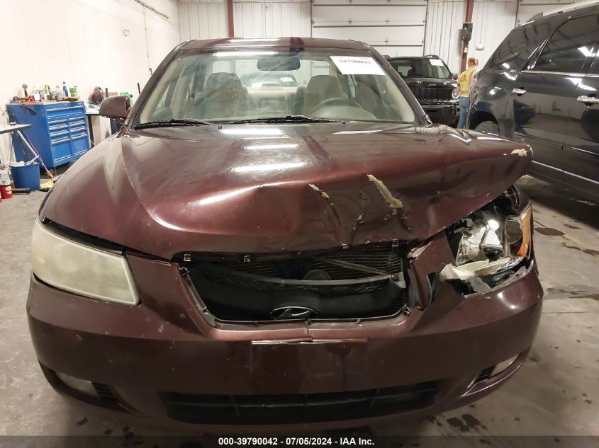 2006 Hyundai Sonata Gls VIN: 5NPEU46C26H114743 Lot: 39790042