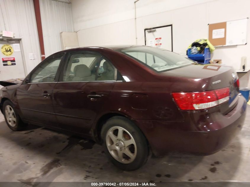 2006 Hyundai Sonata Gls VIN: 5NPEU46C26H114743 Lot: 39790042