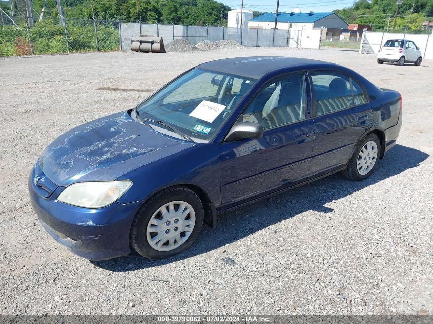 2HGES16685H567935 | 2005 HONDA CIVIC