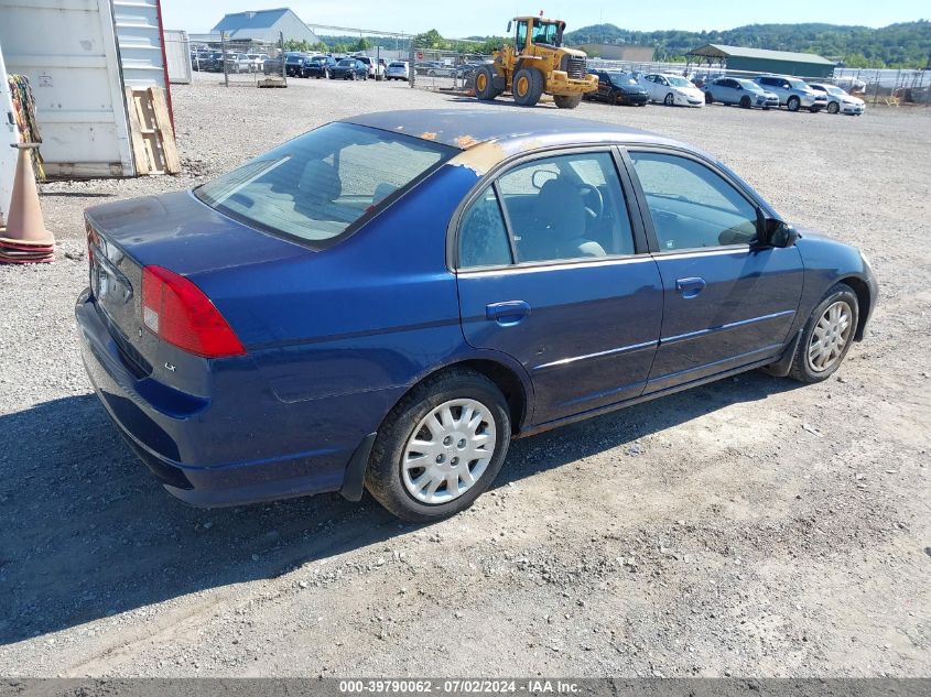 2HGES16685H567935 | 2005 HONDA CIVIC