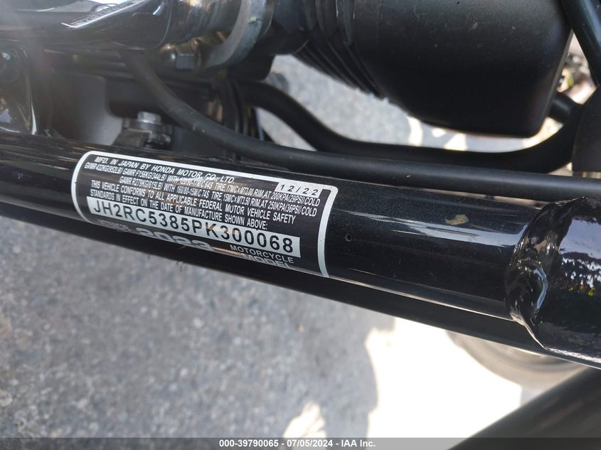 2023 HONDA VT750 C2B - JH2RC5385PK300068