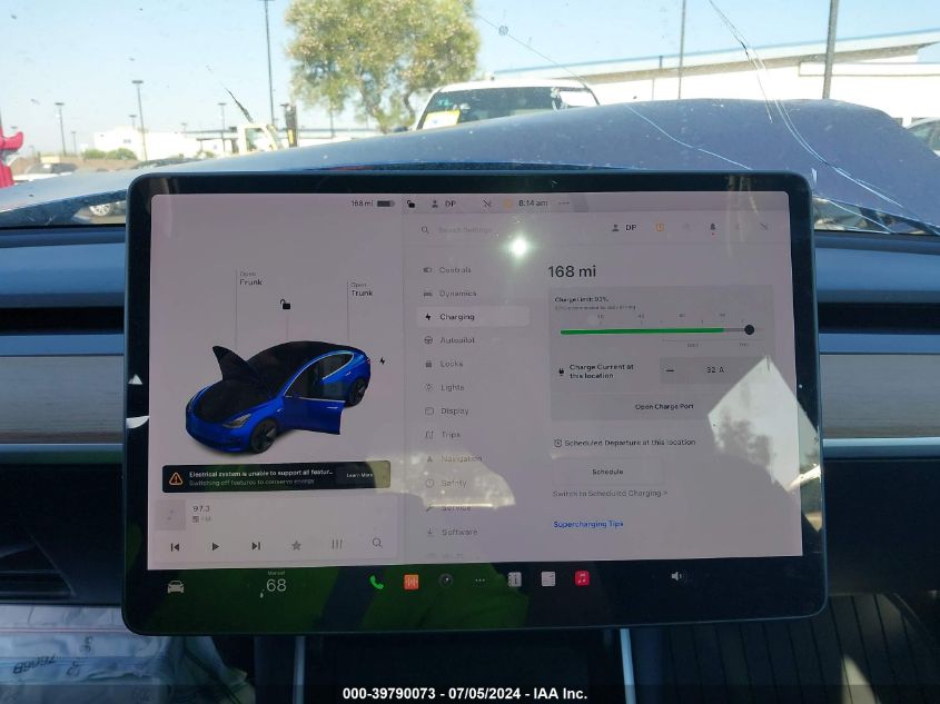 2019 Tesla Model 3 VIN: 5YJ3E1EA8KF396754 Lot: 39790073