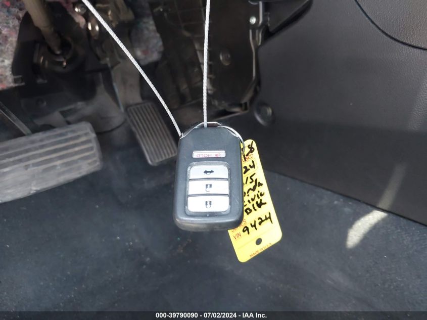 2014 Honda Civic Ex VIN: 2HGFG3B80EH509424 Lot: 39790090