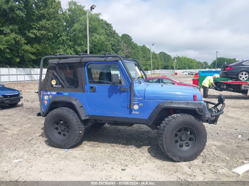 1998 Jeep Wrangler / Tj Sport VIN: 1J4FY19S3WP732209 Lot: 39790093